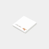 Kürbiskuchen kleine personalisierte Post-it-Notize Post-it Klebezettel (angewinkelt)