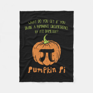 Kürbiskuchen-Mathe-Shirt Lustiger Halloween-Thanks Fleecedecke
