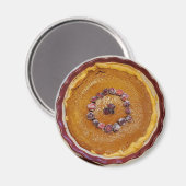 Kürbiskuchen mit Cranberries Magnet (Vorderseite/Rückseite)
