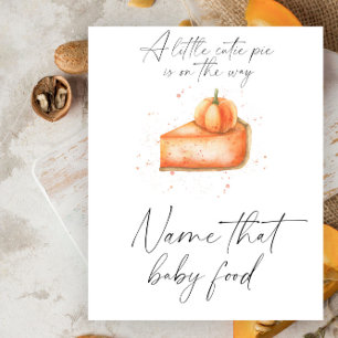 Kürbiskuchen - Name dieses Babynahrung Poster