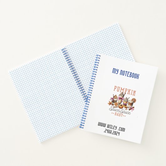 Kürbiskuchen Notizblock (Innenseite)