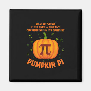 Kürbiskuchen Pi Mathelehrer-Shirt Lustiger Hallowe Magnet