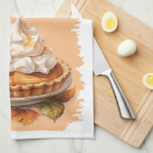 Kürbiskuchen Rezept Geschirrtuch (Viertel Falte)