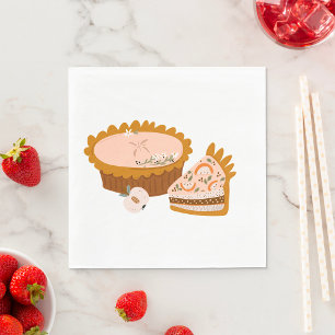 Kürbiskuchen Serviette