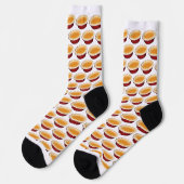 Kürbiskuchen Socken (Linkes Detail)