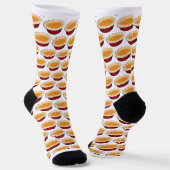 Kürbiskuchen Socken (Gewinkelt)