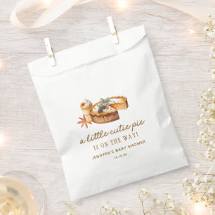 Kürbiskuchen Süsse ist auf dem Weg Babydusche Geschenktütchen