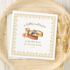 Kürbiskuchen Süsse ist auf dem Weg Babydusche Serviette