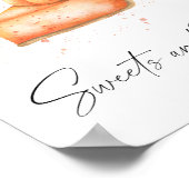 Kürbiskuchen - Süßigkeiten und Leckereien Babydusc Poster (Ecke)