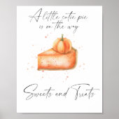 Kürbiskuchen - Süßigkeiten und Leckereien Babydusc Poster (Vorne)