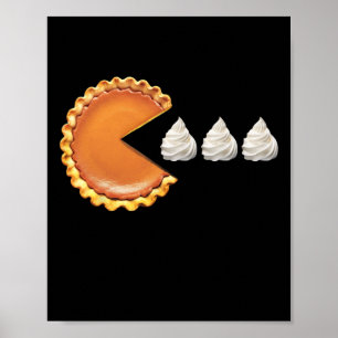 Kürbiskuchen Thanksgiving Day Lustiges Shirt Poster