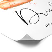 Kürbiskuchen - Trinkplakat Poster (Ecke)