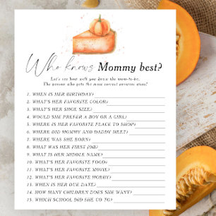 Kürbiskuchen - Wer kennt das beste Spiel der Mama?