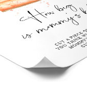 Kürbiskuchen - Wie groß ist das Bauchspiel der Mam Poster (Ecke)