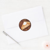 Kürbiskuchensaison Runder Aufkleber (Umschlag)