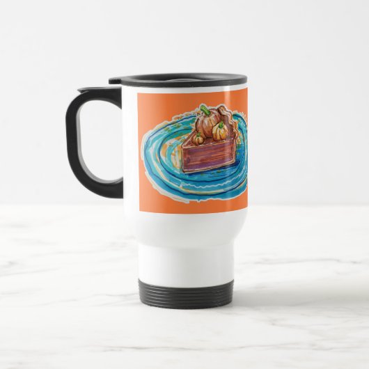 Kürbiskuchenstück Reisebecher (Links)