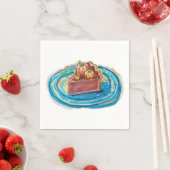 Kürbiskuchenstück Serviette (Beispiel)
