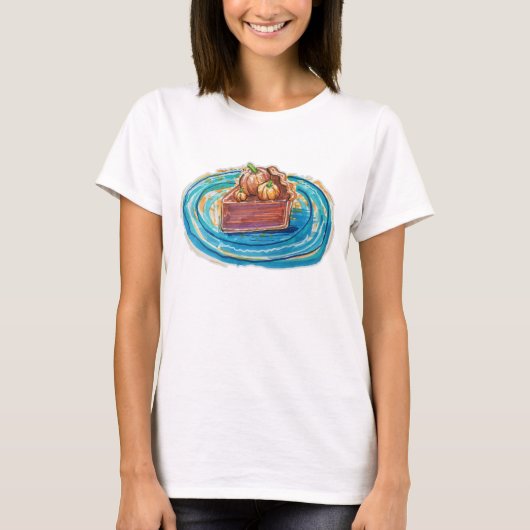 Kürbiskuchenstück T-Shirt (Vorderseite)