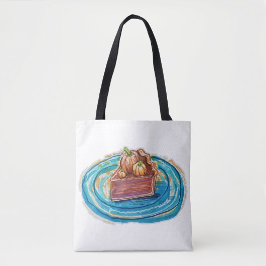 Kürbiskuchenstück Tasche (Vorderseite)