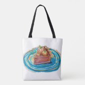 Kürbiskuchenstück Tasche (Rückseite)