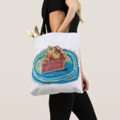 Kürbiskuchenstück Tasche (Von Nahem)