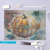 Kürbiskugel für klassische Fallfarben Seidenpapier (Handwerk)