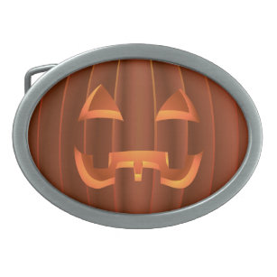Kürbiskugel Halloween Jack-o-Laterne-Geschenk Ovale Gürtelschnalle
