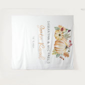 Kürbiskugel, Hintergrund der Fall Gender-Aufdeckun Wandteppich (Vorderseite (Horizontal))