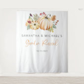 Kürbiskugel, Hintergrund der Fall Gender-Aufdeckun Wandteppich (Vorderseite)