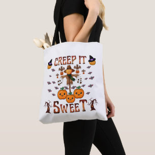 Kürbiskugel kawaii halloween herbstkunst tasche