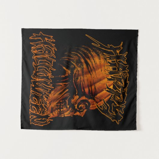 Kürbiskugel Wandteppich (Vorderseite (Horizontal))