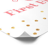 Kürbiskürbis - Begrüßungszeichen Poster (Ecke)