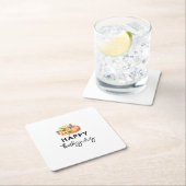 Kürbiskürbis-Erntedank Rechteckiger Pappuntersetzer (Vor Ort)