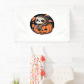 Kürbiskürbis Halloween-Aufkleber Oversized T - Shi Banner (Insitu)