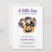 Kürbiskürbis Halloween-Babydusche Einladung (Vorderseite)