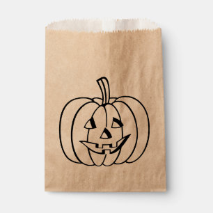 Kürbiskürbis - Jack-O-Lantern Geschenktütchen