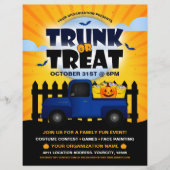 Kürbiskürbisereignis oder Leckerei Halloween Flyer (Vorne)