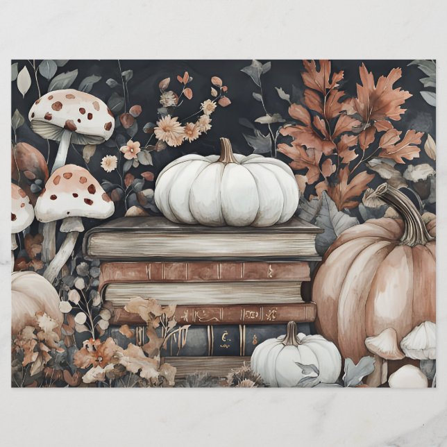 Kürbiskürbiskürbiskopapier in Farbe (Vorderseite)