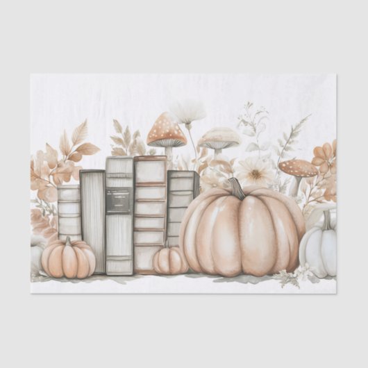 Kürbiskürbiskürbiskopapier in Farbe Seidenpapier (Vorderseite)