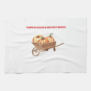 Kürbisküsse & Ernteträume Oversized T-Shirt. Geschirrtuch