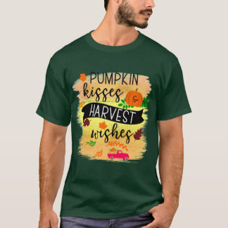 Kürbisküsse Erntewünsche Herbstgeschenke T-Shirt