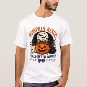 Kürbisküsse und Halloween-Wünsche T-Shirt