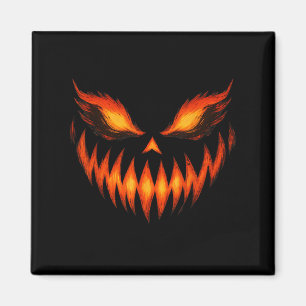 Kürbislaterne Beängstigend Pumpkin Face Halloween  Magnet