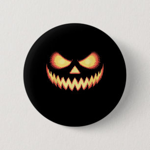 Kürbislaterne Beängstigende Kürbisgewächse Hallowe Button