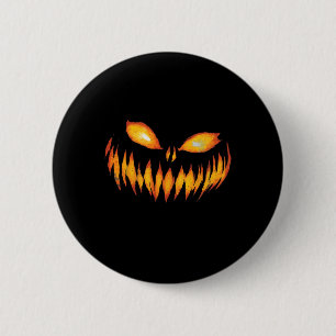 Kürbislaterne Beängstigende Kürbisgewächse Hallowe Button