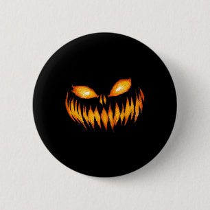Kürbislaterne Beängstigende Kürbisgewächse Hallowe Button