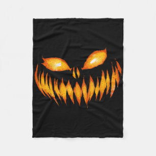 Kürbislaterne Beängstigende Kürbisgewächse Hallowe Fleecedecke