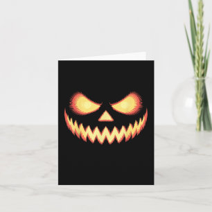 Kürbislaterne Beängstigende Kürbisgewächse Hallowe Karte