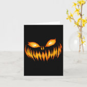 Kürbislaterne Beängstigende Kürbisgewächse Hallowe Karte (Gelbe Blume)