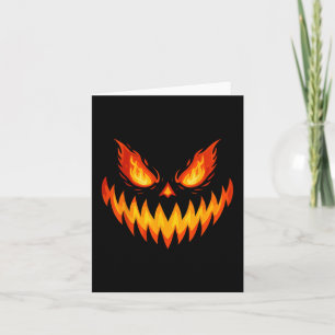 Kürbislaterne Beängstigende Kürbisgewächse Hallowe Karte